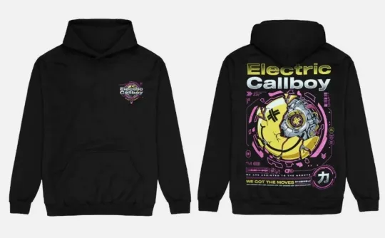 Discover Electric Callboy Moves Tech Smile Heavy Band Merch Hoodie