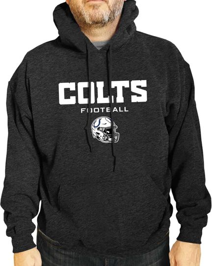 Discover Team Fan Apparel Adult football Football Helmet Heather Hooded Sweatshirt