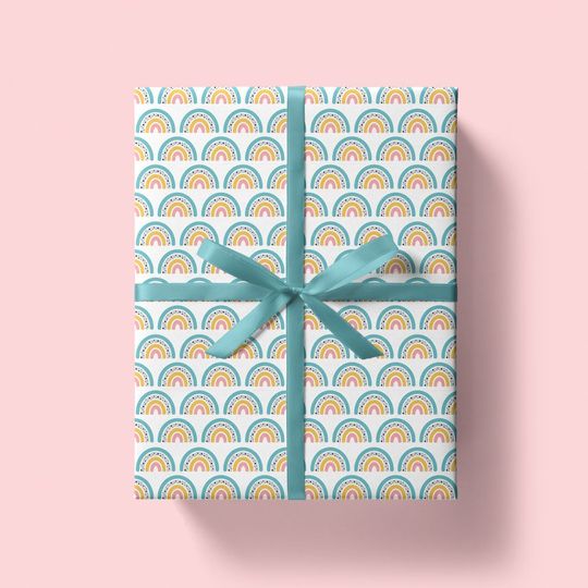Discover Rainbow Wrapping Paper  - Pride Gift Wrap, Birthday Gift Wrap, Children's Wrapping Paper