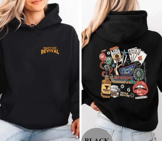Discover Treaty Oak Revival Hoodie  Country Music Unisex Hoodie Multicolor