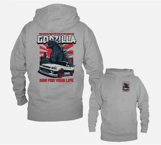 Discover god zilla Imported Tuned Custom Sports Car Hoodie