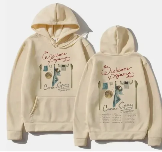 Discover Conan G Tour 2025 The Wishbone Pajama Show Concert Pullover Hoodie Two Sides