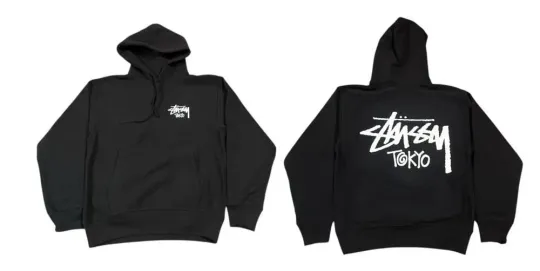 Discover Stussy Men s Tokyo Chapter Hoodie Black Brand New Streetwear Pullover S-5XL