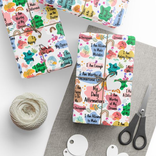 Positive Affirmation Gift Wrap for Home & Living