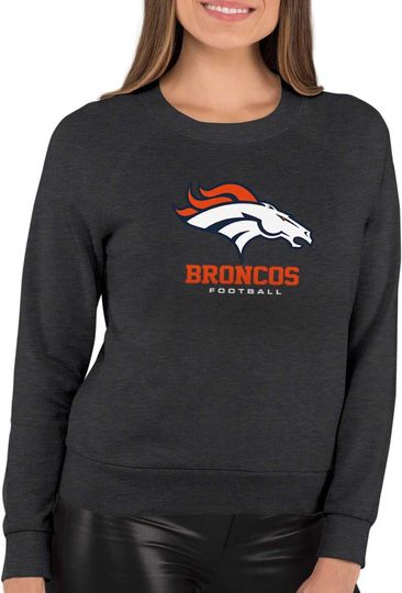 Team Fan Apparel football Ultimate Fan Logo Slouchy Crewneck -Tagless Lightweight Pullover