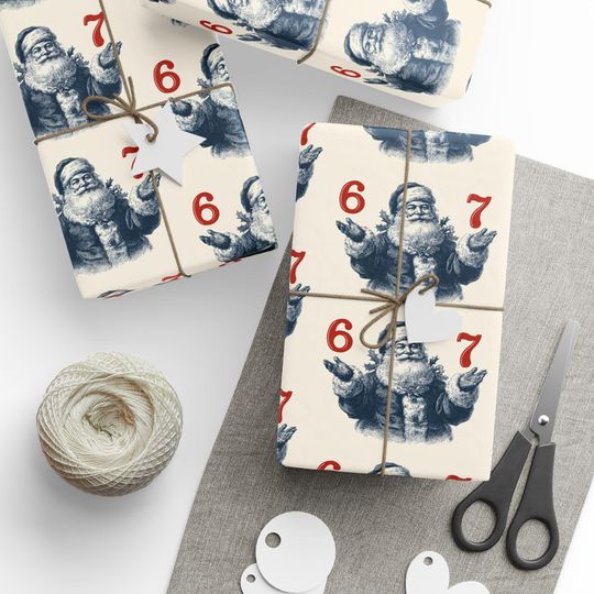 Discover 67 Christmas Wrapping Paper, Meme Christmas Gift Wrap, Kids Funny Wrapping Paper, Retro Christmas Wrapping Paper