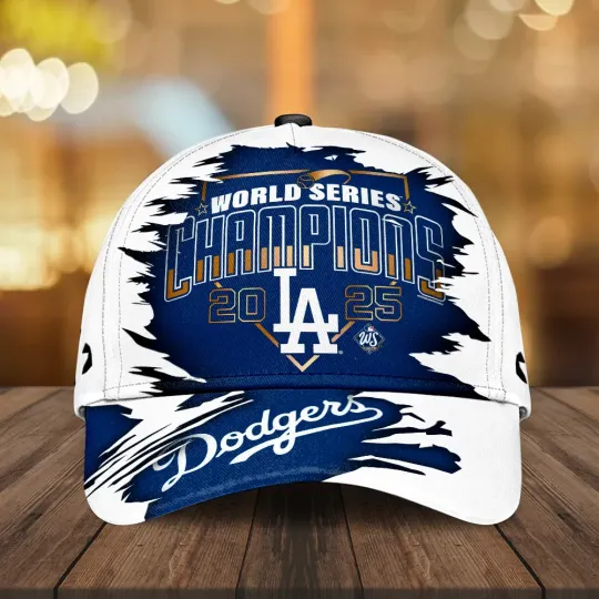 Discover Dodgers 2025 World Series Champions Classic Cap –  13636