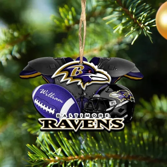 Discover Personalized Baltimore Team Ravens Sport Ornament Gift For Fans