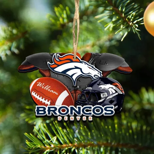Discover Personalized Denver Team Broncos Sport Ornament Gift For Fans
