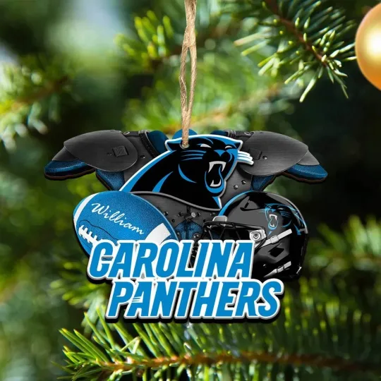 Discover Personalized Carolina Team Panthers Sport Ornament Gift For Fans
