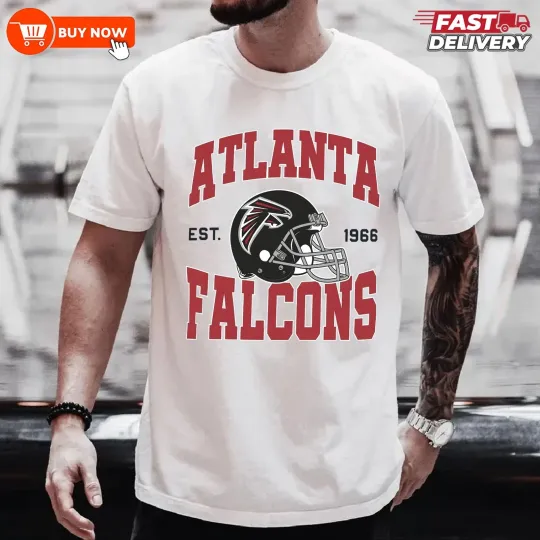 Atlanta Falcons Team Helmet Football Team T-Shirt