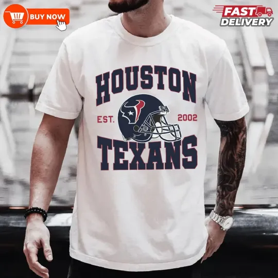 Discover Houston Texans Helmet Football Team T-Shirt