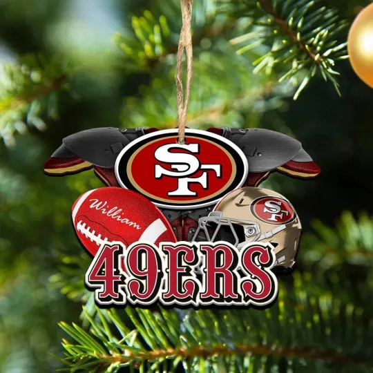 Personalized San Francisco Team 49ers Sport Ornament Gift For Fans