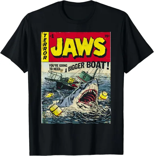 Discover Jaws Pulp Attack Comic Cover T-Shirt