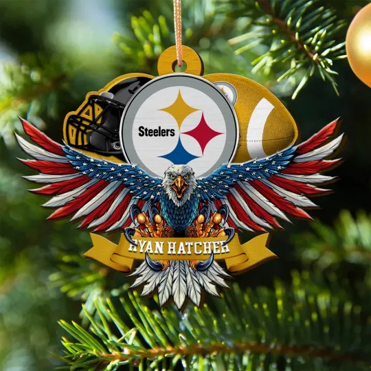 Discover Personalized Pittsburgh Team Football Steelerss Eagle Sport Ornament