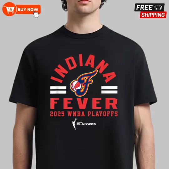 Discover WNBA Indiana Fever 2025 Playoffs Worlds Collide TShirt - Multicolor, Size S-5XL