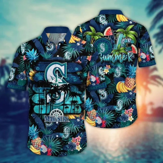 Discover Seattle Baseball Team Marinerss Hawaiian Shirt Button Down Unisex