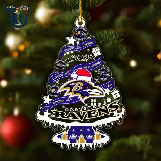 Discover Baltimore Team Ravens Christmas Ornament, Gifts For Fans
