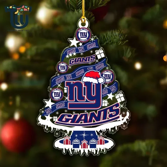 Discover New York Team Giants Christmas Ornament, Gifts For Fans