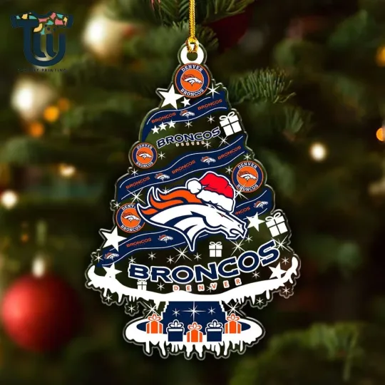 Denver Team Broncos Christmas Ornament, Gifts For Fans