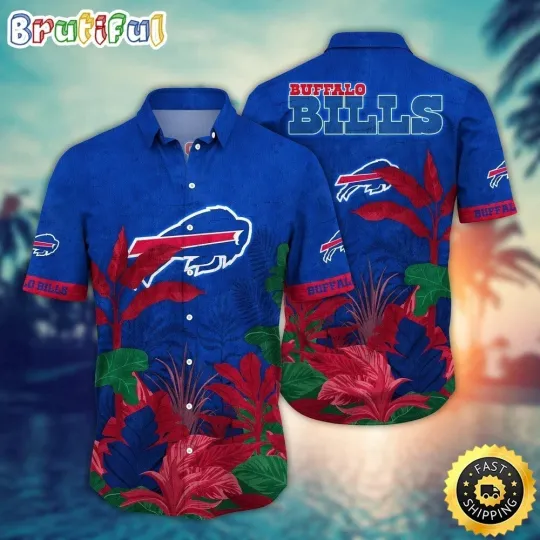 Discover Buffalo Football Team Billss Hawaiian Shirt Button Down Unisex Adults