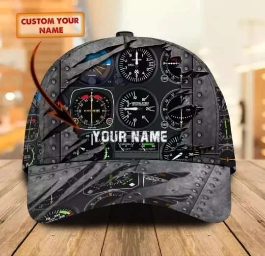 Discover Personalized Pilot Cap Custom Classic Cap