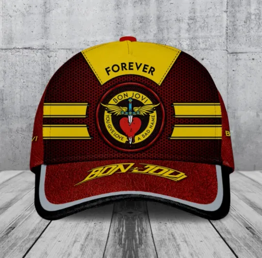 Discover Bon Jovi You Give Love A Bad Name Classic Cap For Fans