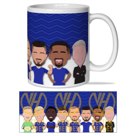Discover Everton 2025-26 Mug Cup Heroes Grealish Pickford Toffees Fan Gift