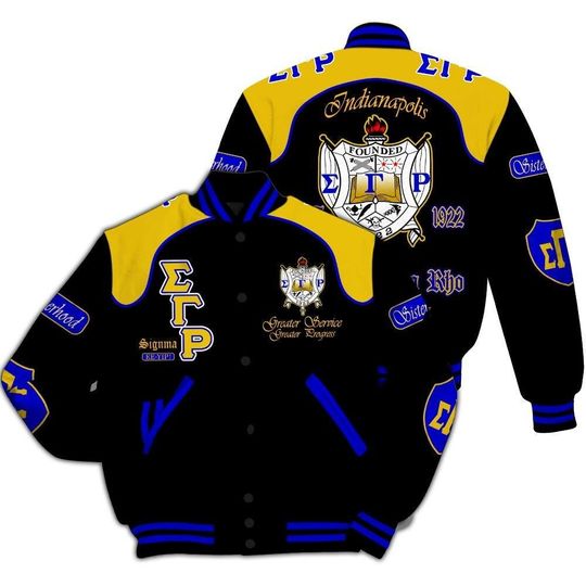 Ireishprint Sigma Gamma Rho Varsity Jacket, Indianapolis Sigma Gamma Rho Varsity Jacket Sigma Gamma Rho Sorority Jacket