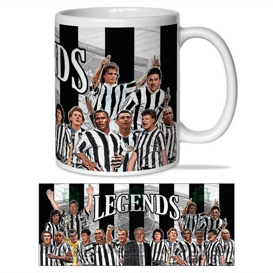 Discover Newcastle Club Legends Mug Cup Shearer Robson Ginola Etc Great Christmas Gift Mug For Newcastle Fans