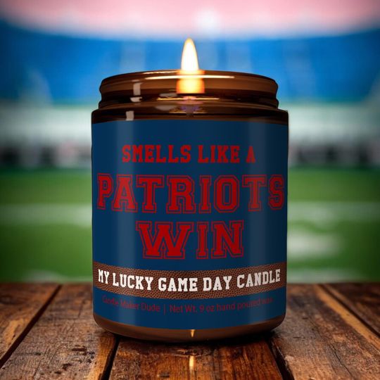 Discover Smells Like a Patriots Win Candle, New England Patriots Candle, Game Day Decor, Funny Patriots Fan Gift, Lucky Patriots Candle Unique