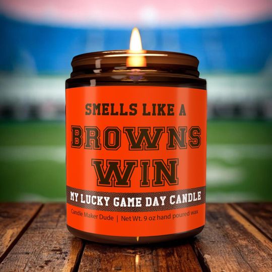 Discover Smells Like a Browns Win Candle, Cleveland Browns Candle, Game Day Decor, Funny Browns Fan Gift, Lucky Browns Candle, Unique