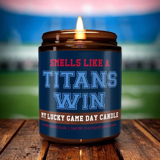 Discover Smells Like a Titans Win Candle, Tennessee Titans Candle, Game Day Decor, Funny Texans Fan Gift, Lucky Texans Candle, Unique