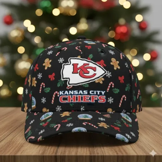 Discover Kansas Chiefs With Noel Pattern Cap, Sport Cap
