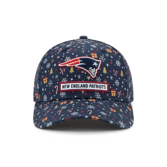 Discover New Unisex All-Over Print England Patriots With Noel Pattern Cap, Sport Cap