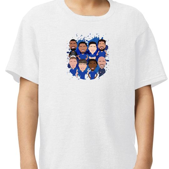 Discover Chelsea 2025-26 Vector Heroes Kids T-Shirt Unofficial Printed