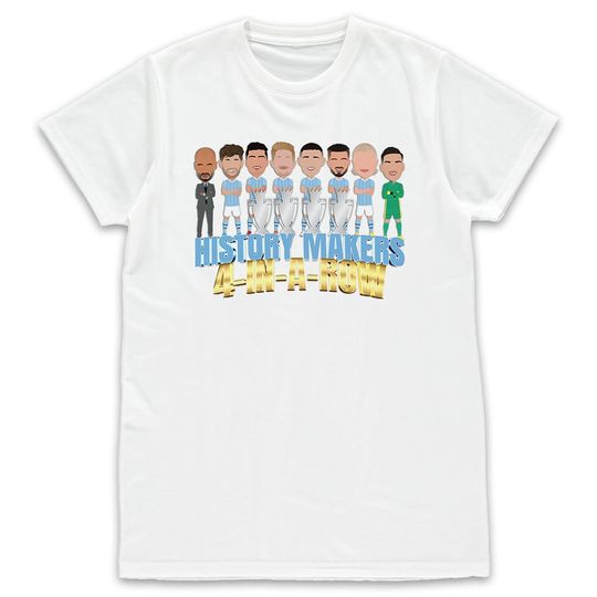 Discover Man City Champions 2024 Kids T-Shirt, Manchester City, Vector Heroes, History Makers
