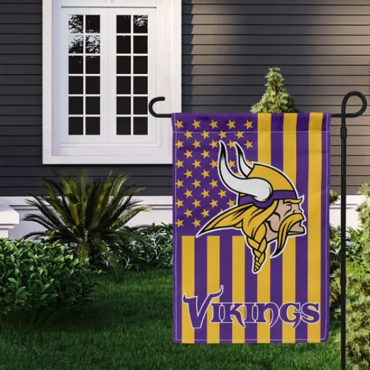 Minnesota Vikings Garden Flag, Football Fan Gift