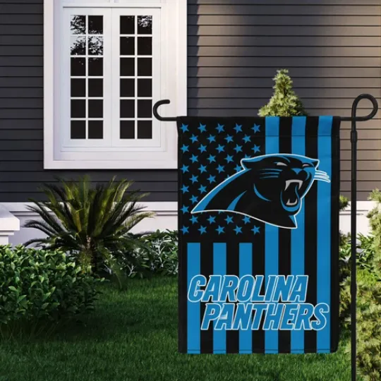 Carolina Panthers Garden Flag, Football Fan Gift