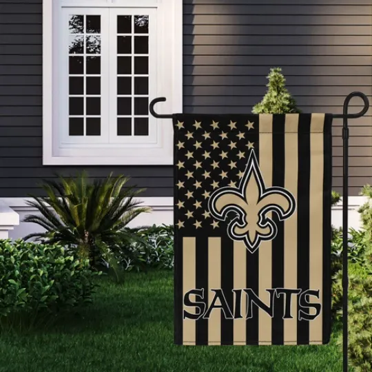New Orleans Saints Garden Flag, Football Fan Gift