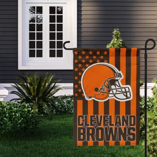 Cleveland Browns Garden Flag, Football Fan Gift
