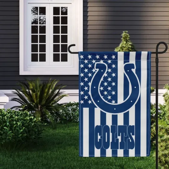 Indianapolis Colts Garden Flag, Football Fan Gift