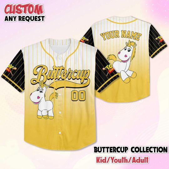 Discover Custom Buttercup Baseball Jersey, The Powerpuff Girls Buttercup Baseball Jersey, Personalized Buttercup Jersey, Gift for Buttercup Fans