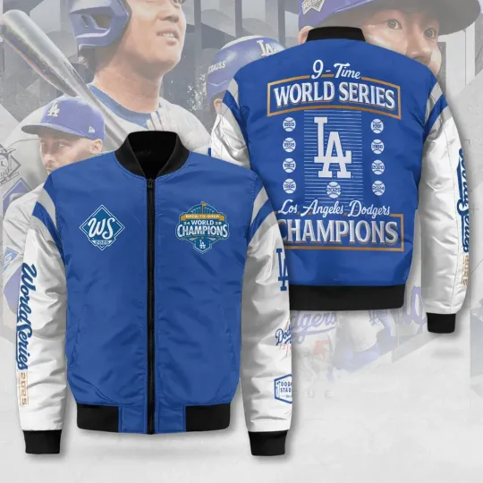 Dodgers World Series 2025 3D Bomber Jacket