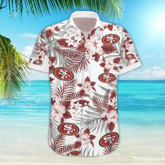 Discover San Francisco Team 49erss Hawaiian Shirt , Button Down Full Size S-5XL