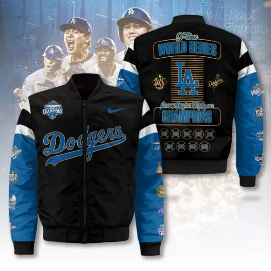Dodgers World Series 2025 3D Bomber Jacket