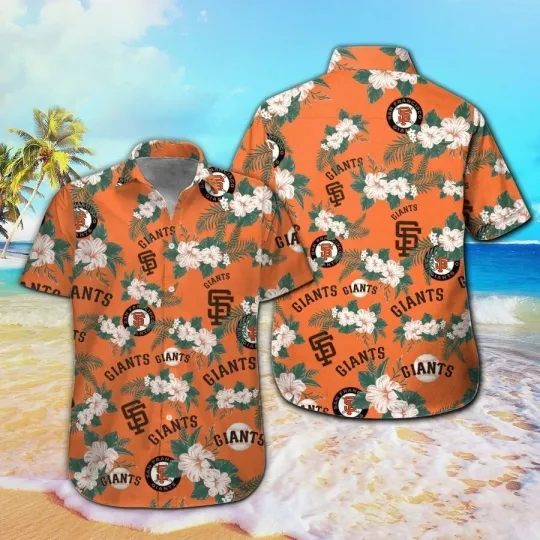 Discover San Francisco Baseball Team Giantss Hawaiian Shirt Button Down Unisex Adults