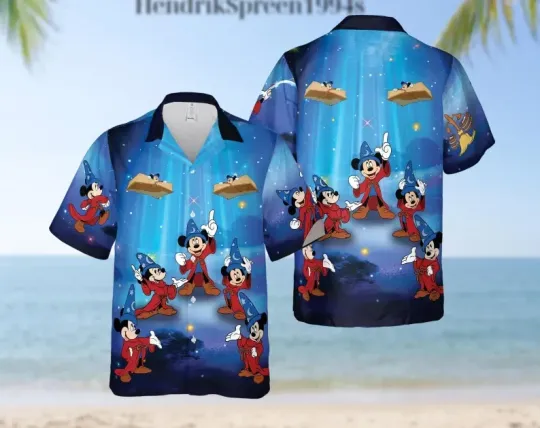 Discover Disney Mickey Sorcerer Hawaiian Shirt, Magic Kingdom Vacation Shirt