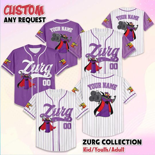 Discover Personalized Emperor Zurg Baseball Jersey, Disney Toy Story Baseball Shirt, Matching Disney Trip Outfit, Disney Birthday Gift