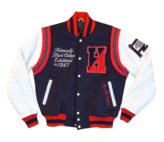 Discover Howard University Motto 2.0 Varsity Letterman Jacket